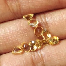 Citrine 5x4mm oval facet 0.34 cts